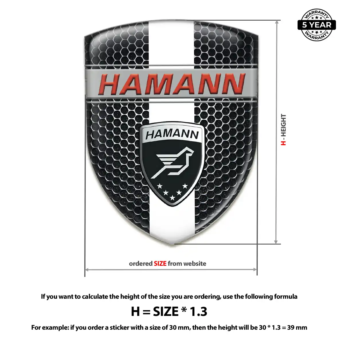 Hamman Silicone Sticker Street Tuning