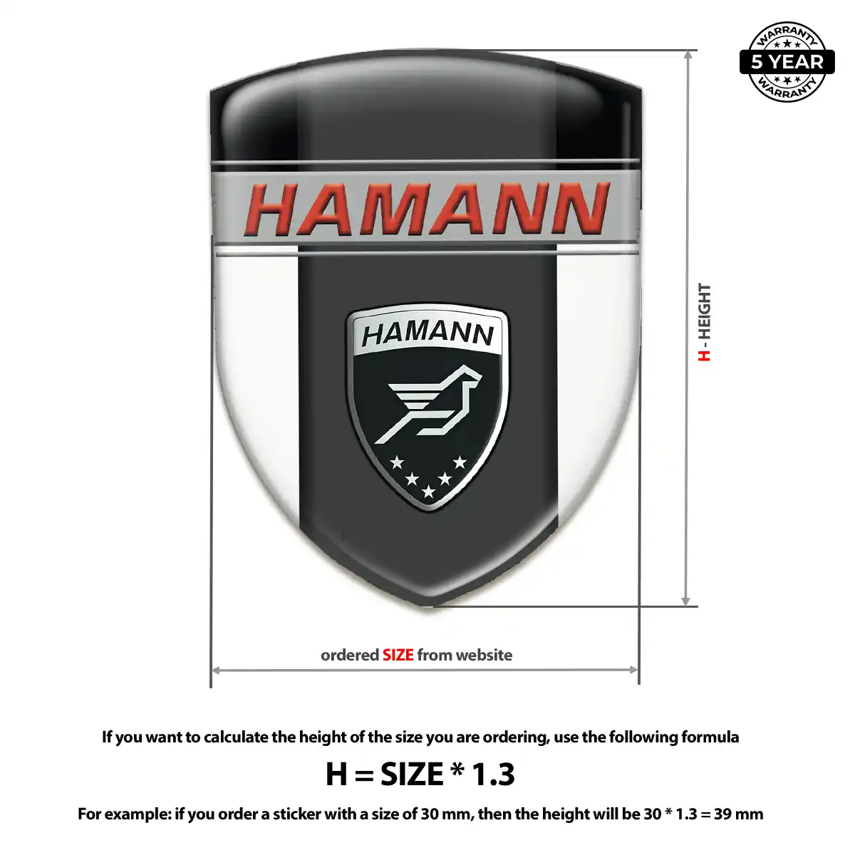 Hamman Silicone Sticker Superior Craft