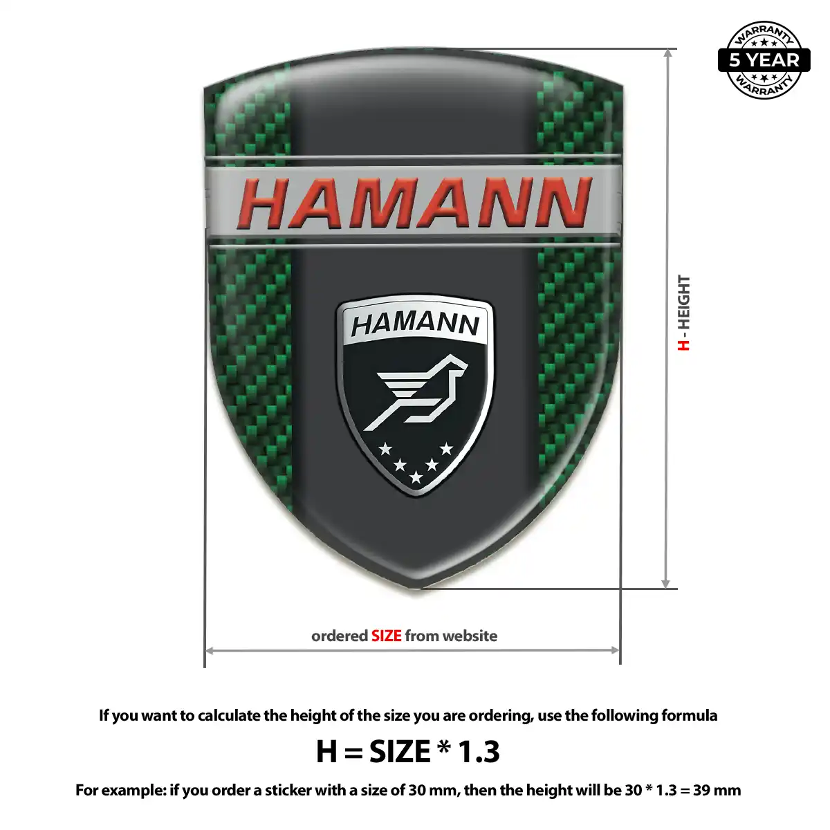 Hamman Sticker Interior Luxe