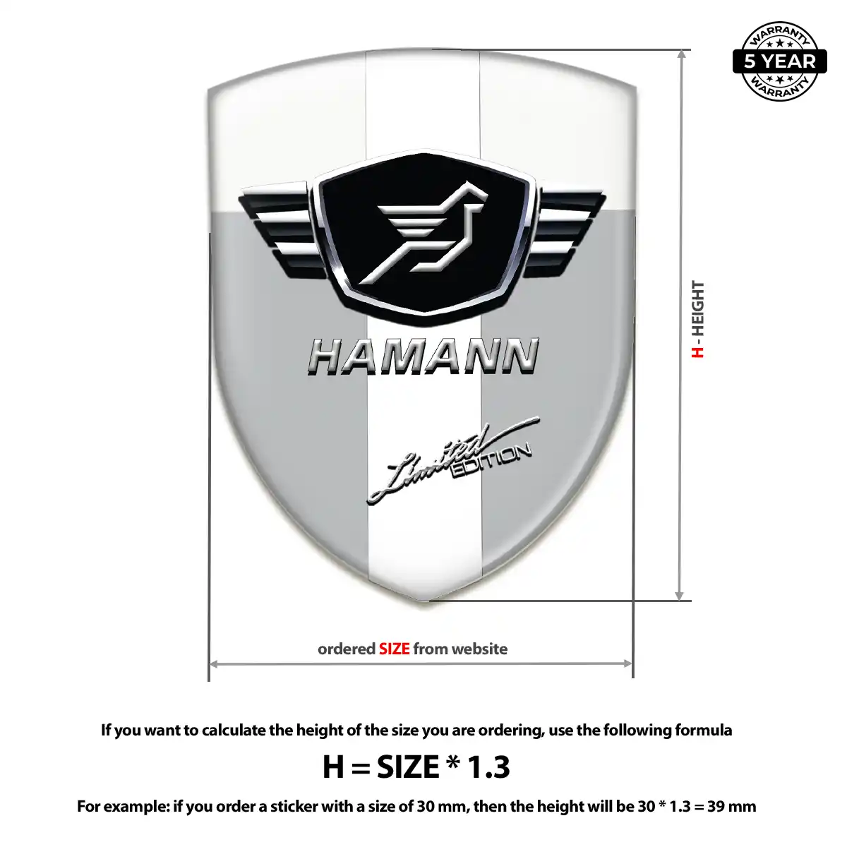 Hamman Sticker Premium Dome
