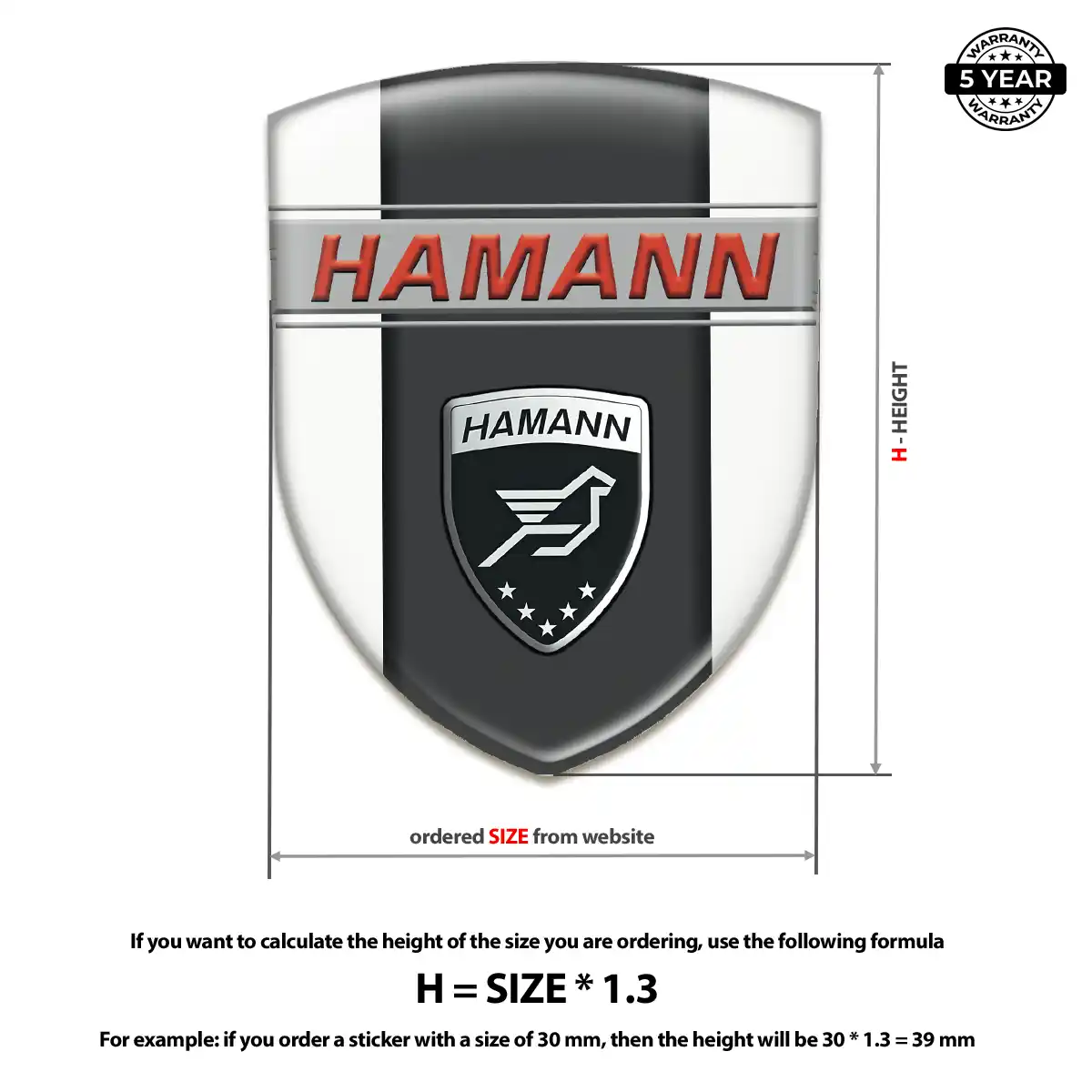 Hamman Sticker Refined Design
