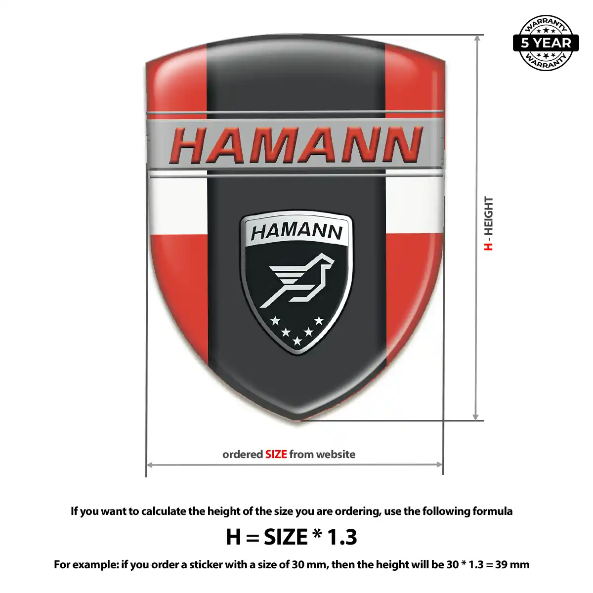 Hamman Vehicle Logo Sticker Auto Tuning
