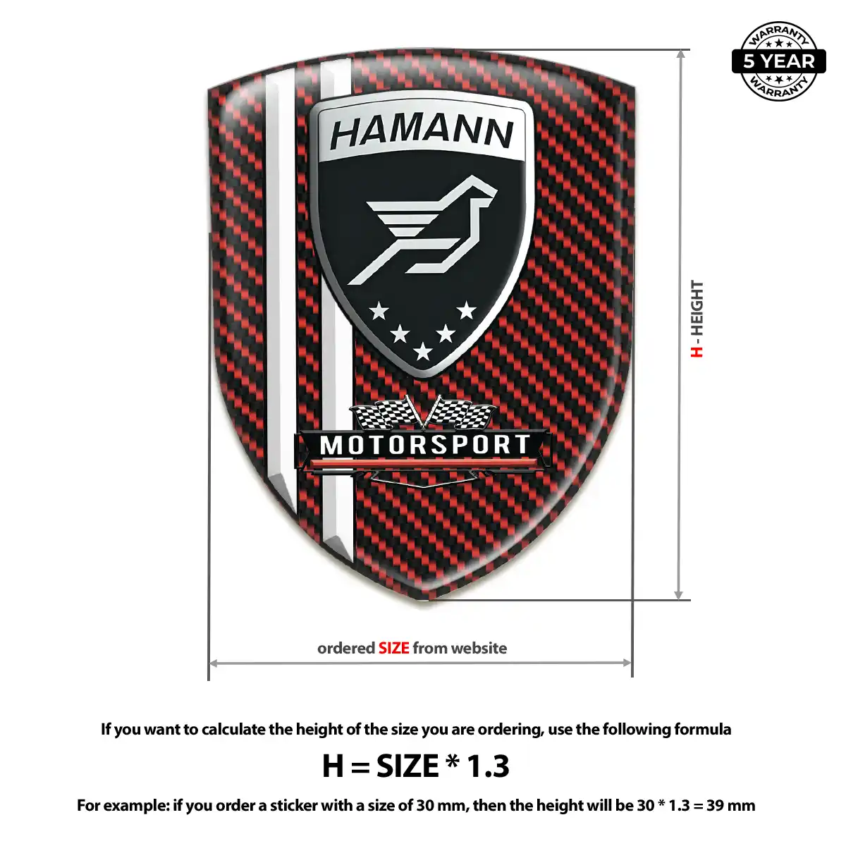 Hamman Vehicle Logo Sticker Cabin Style