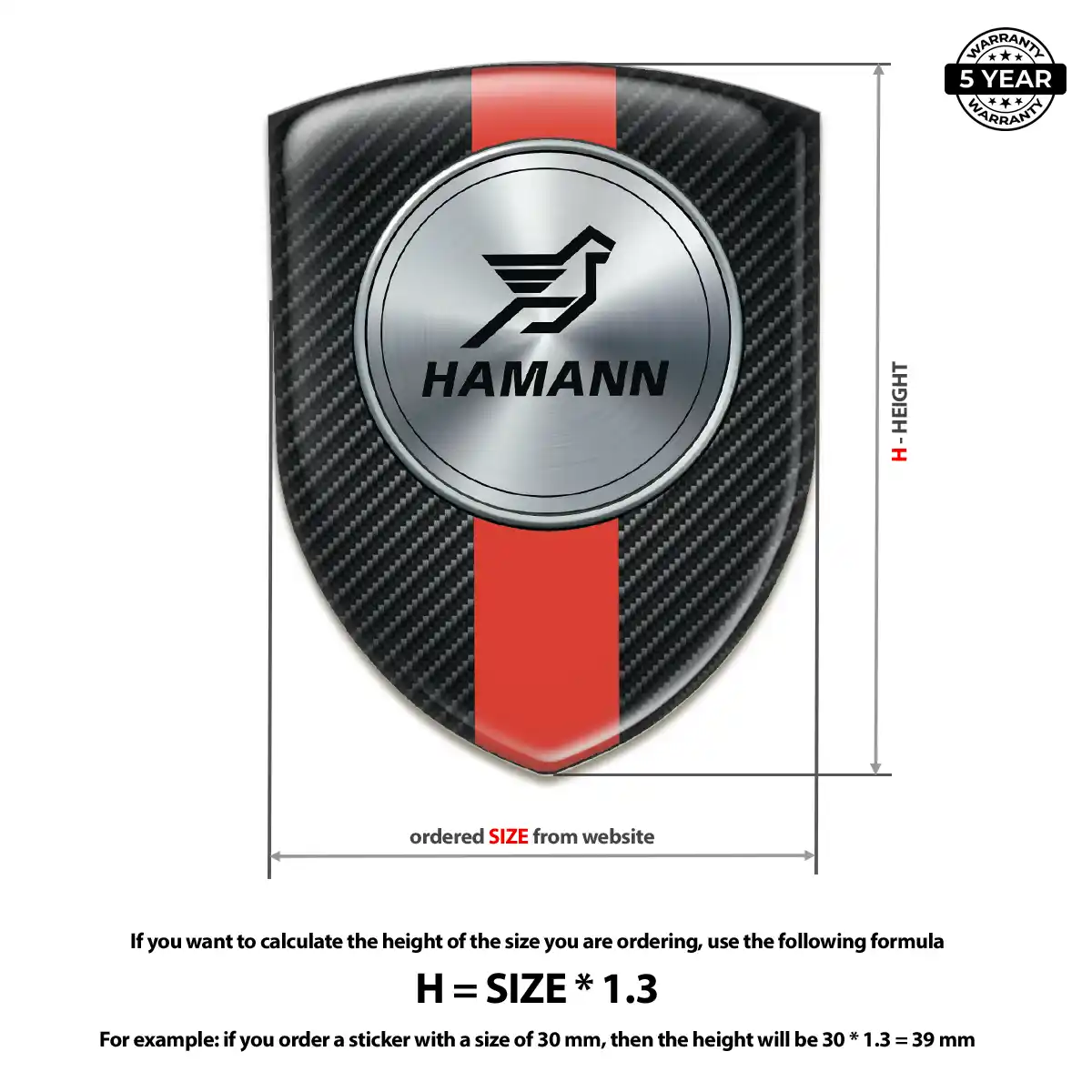 Hamman Vehicle Logo Sticker Deluxe Edition