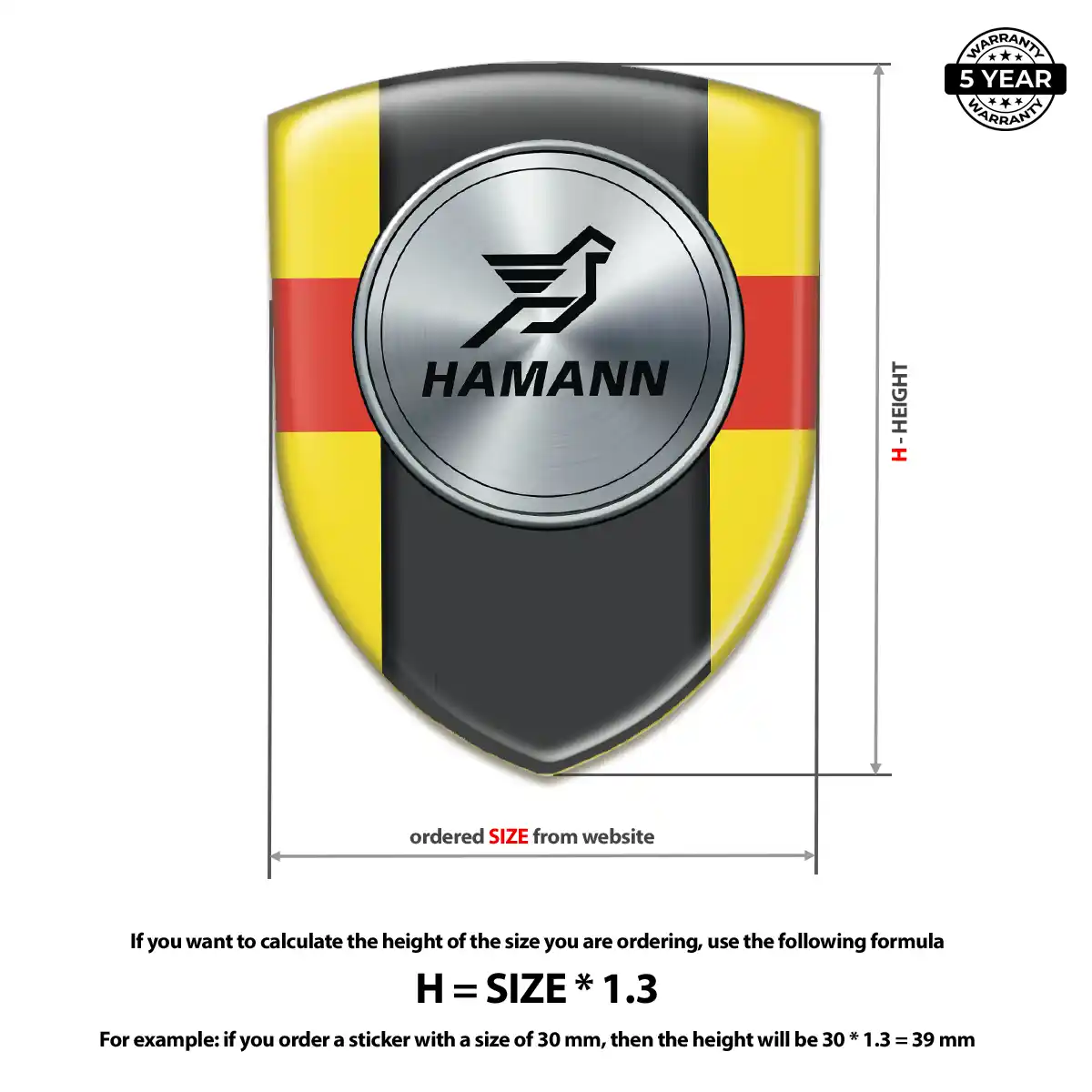 Hamman Vehicle Logo Sticker Exclusive Series
