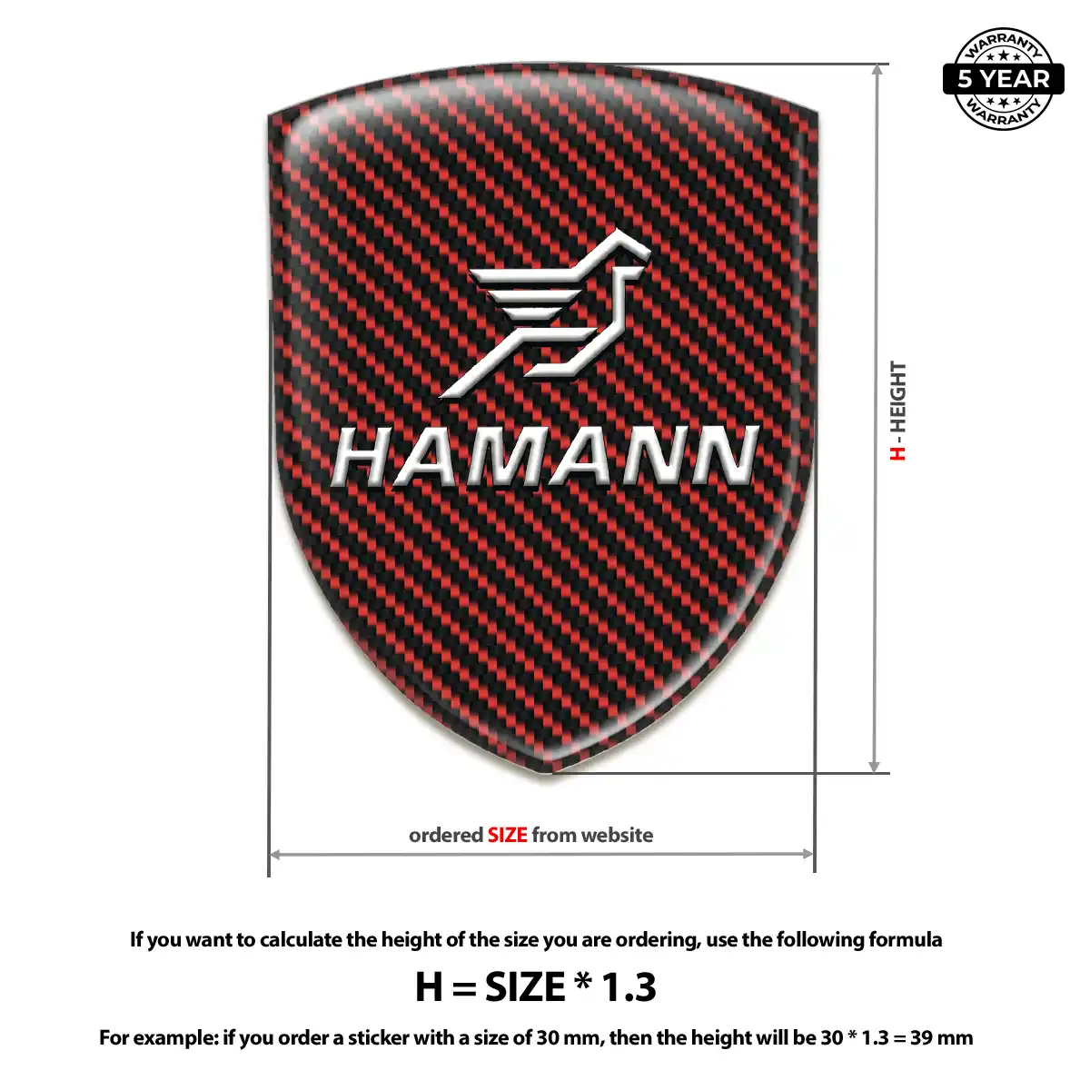 Hamman Vehicle Logo Sticker Exterior Luxe