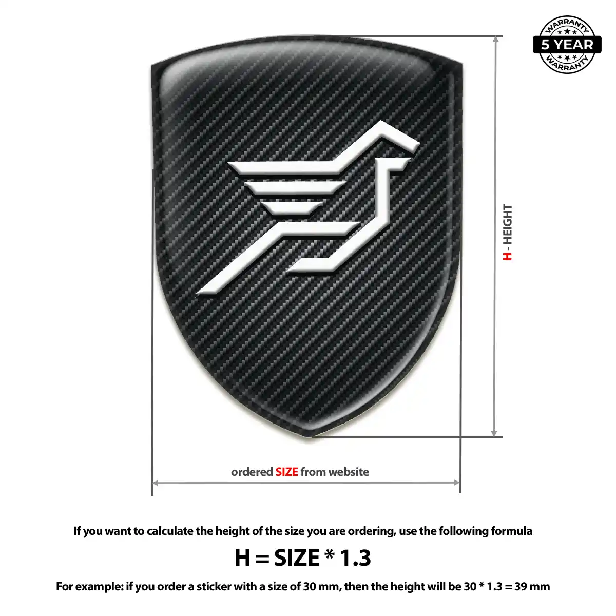 Hamman Vehicle Logo Sticker Premium Dome