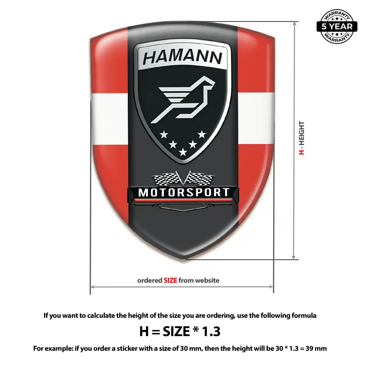 Hamman Vehicle Logo Sticker Street Tuning