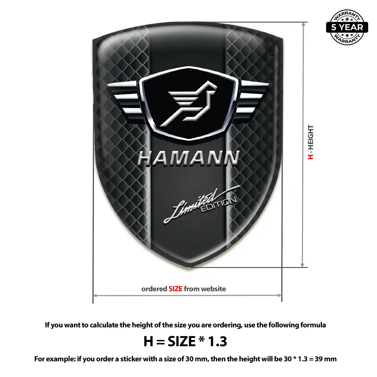 Hamman Vehicle Logo Sticker Superior Craft