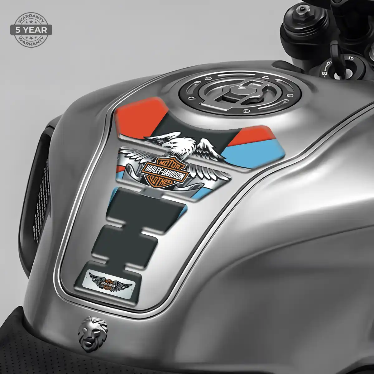 Harley 3D Domed Tank Pad Refined Design