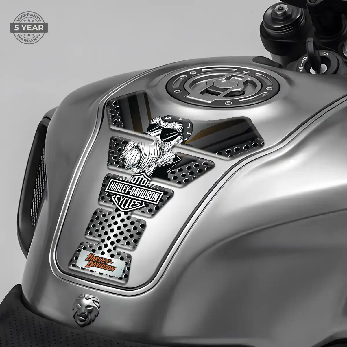 Harley 3D Domed Tank Pad Signature Grade