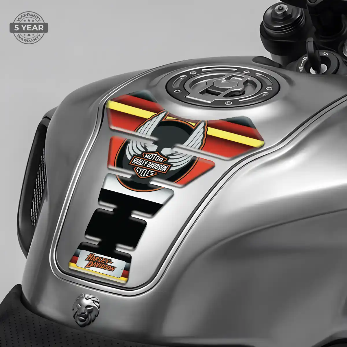 Harley 3D Gel Tank Pad Elite Finish