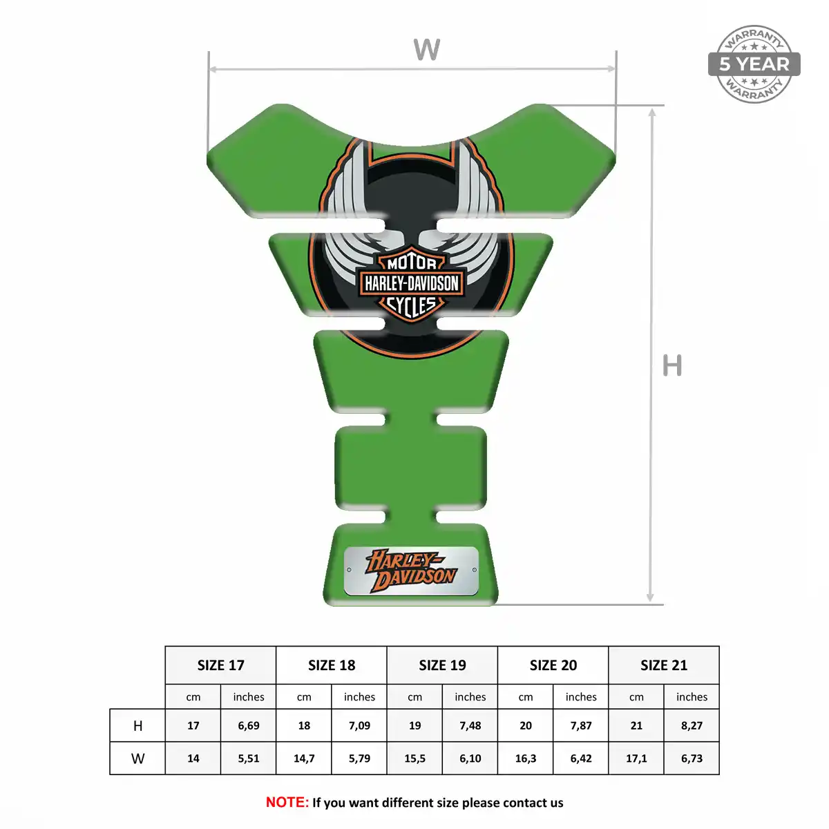 Harley 3D Gel Tank Pad Refined Design