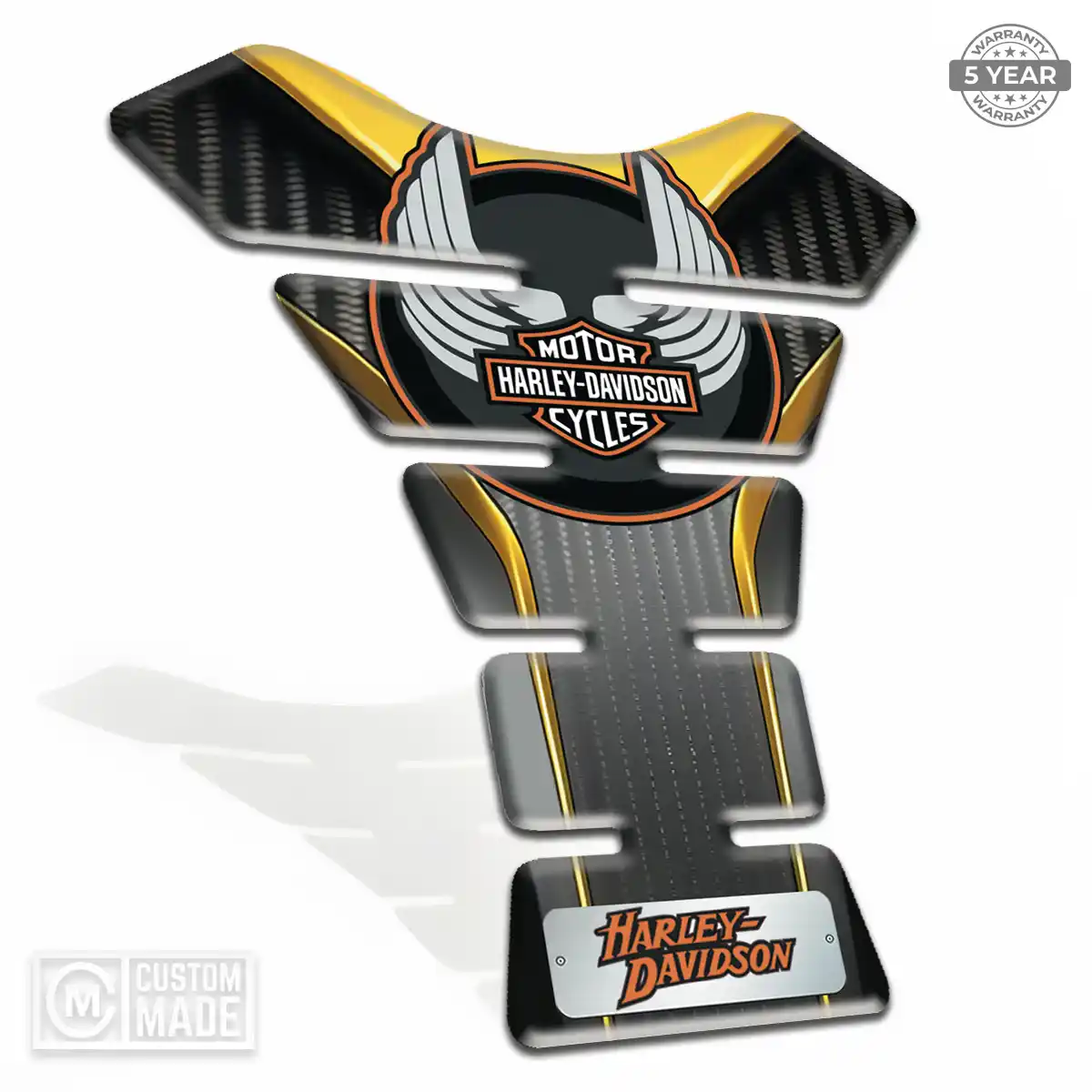 Harley 3D Gel Tank Pad Sleek Style