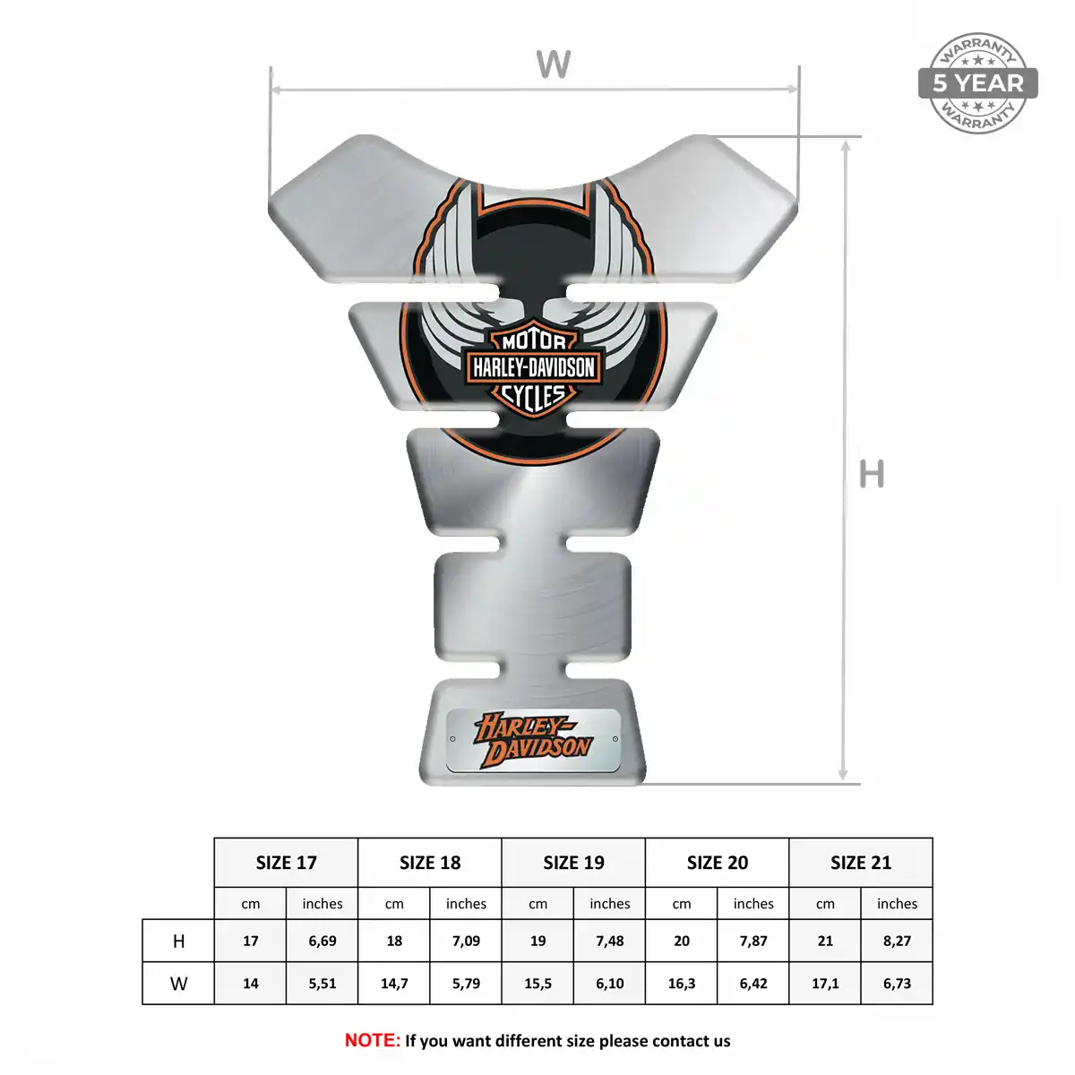 Harley 3D Tank Pad Prime Quality