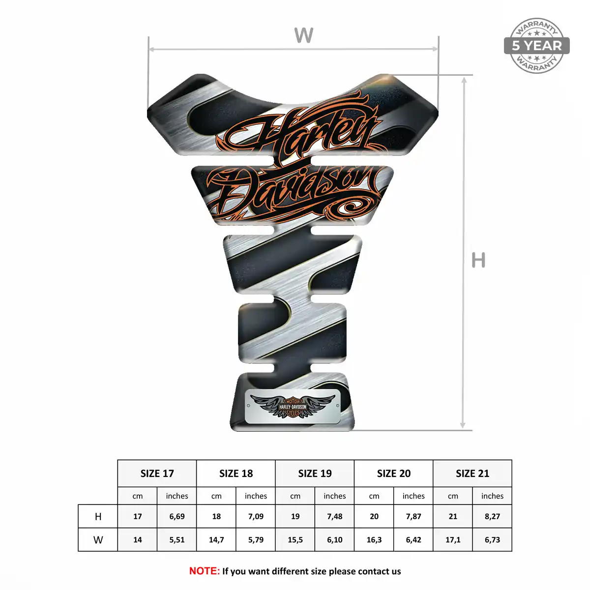 Harley 3D Tank Pad Signature Grade