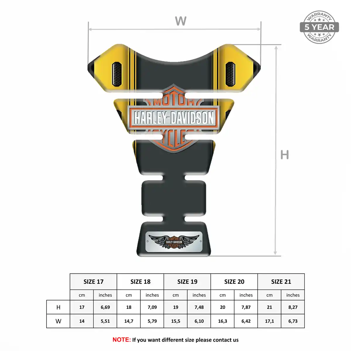Harley Bike Tank Protector Elite Finish