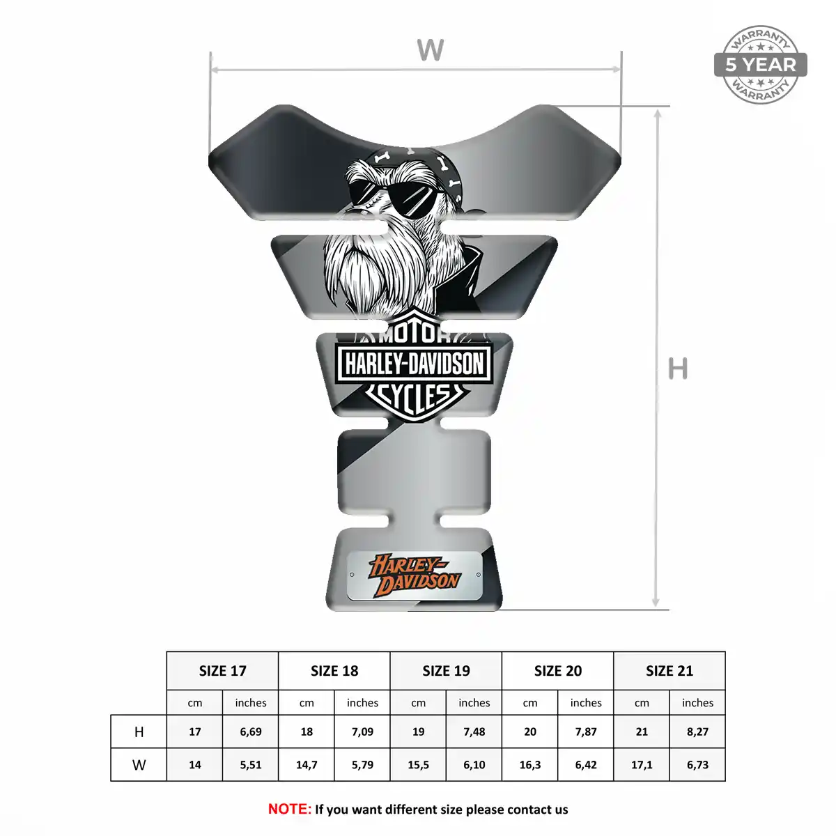 Harley Bike Tank Protector Refined Design
