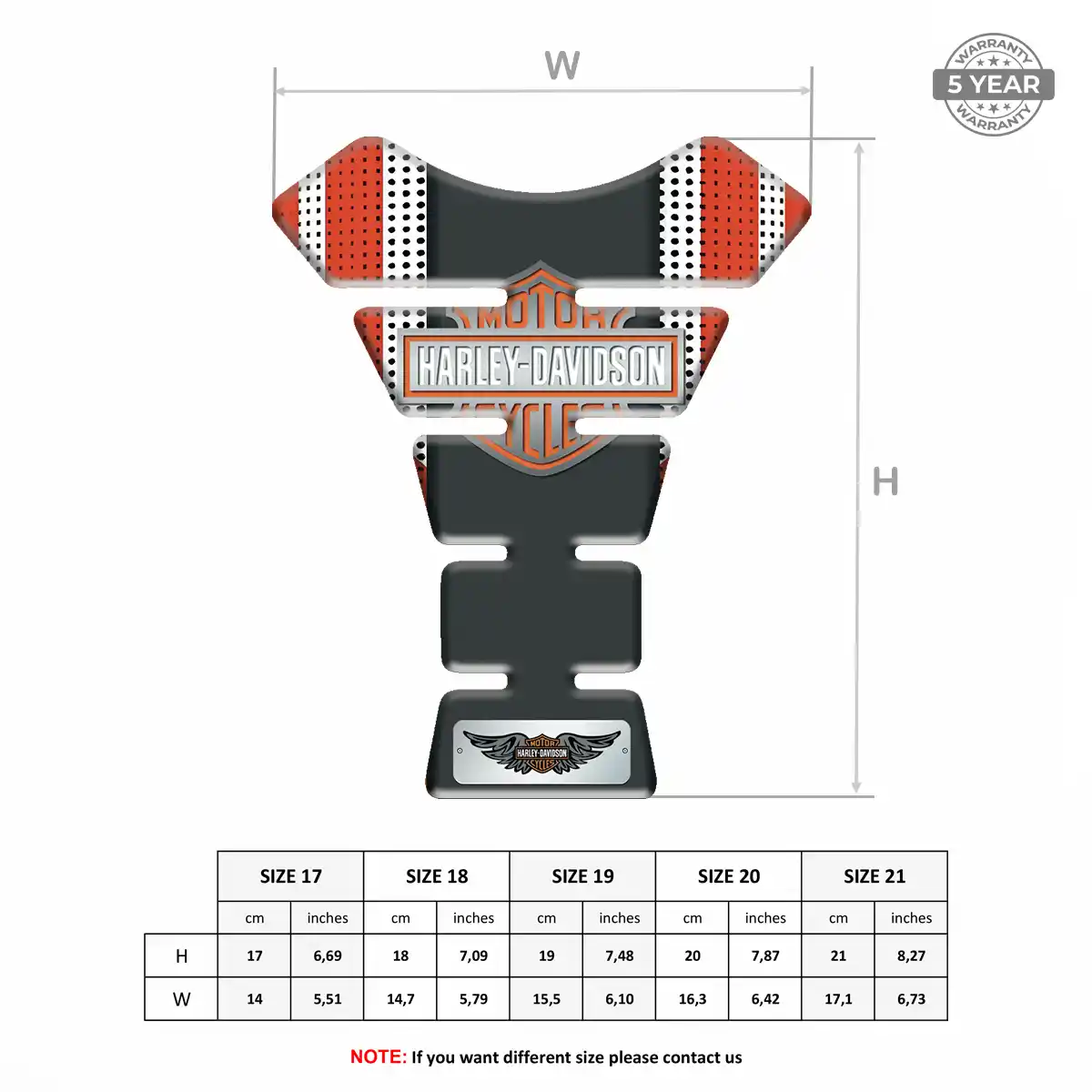 Harley Bike Tank Protector Superior Craft