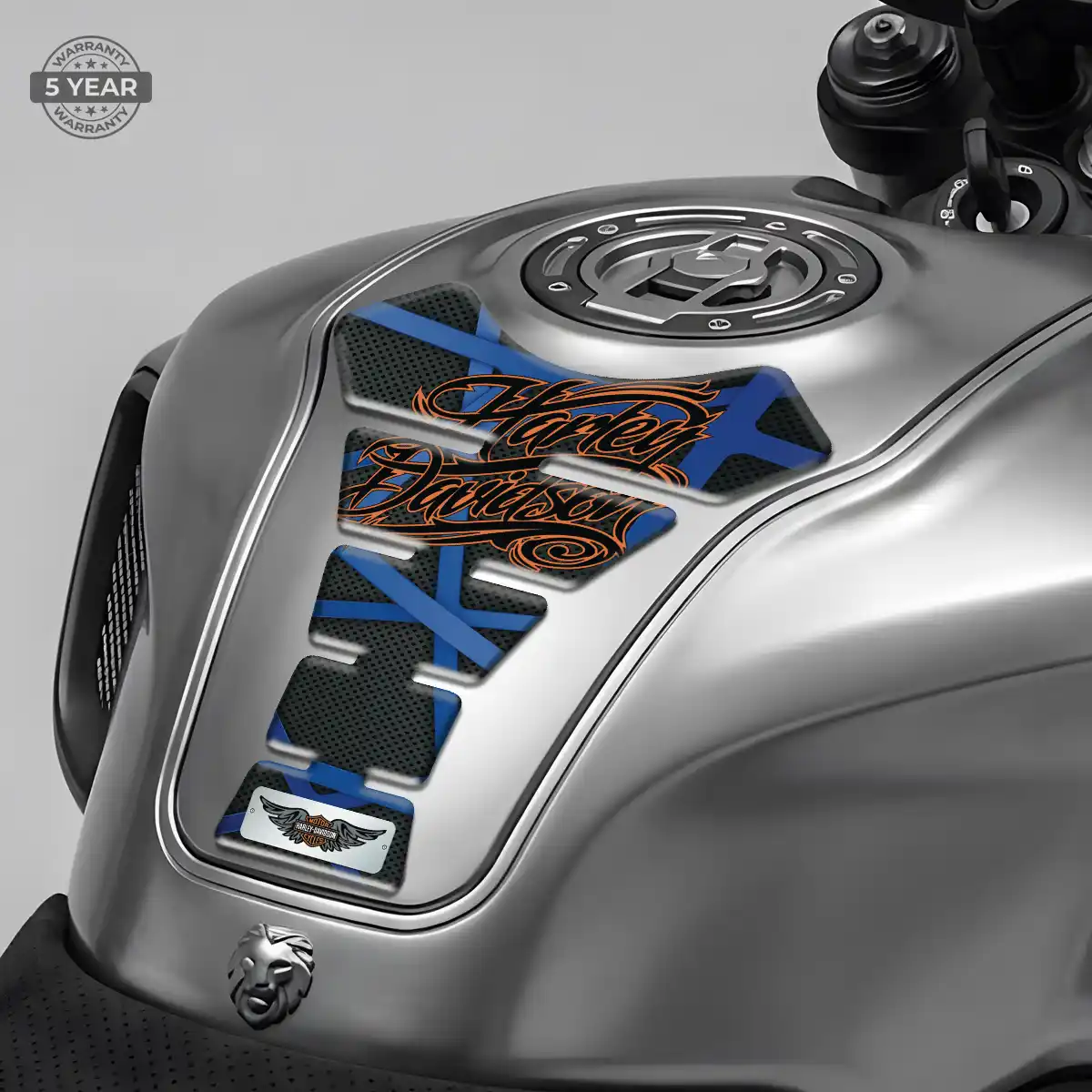 Harley Domed Tank Pad Sleek Style
