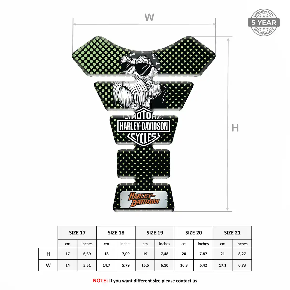 Harley Domed Tank Pad Superior Craft