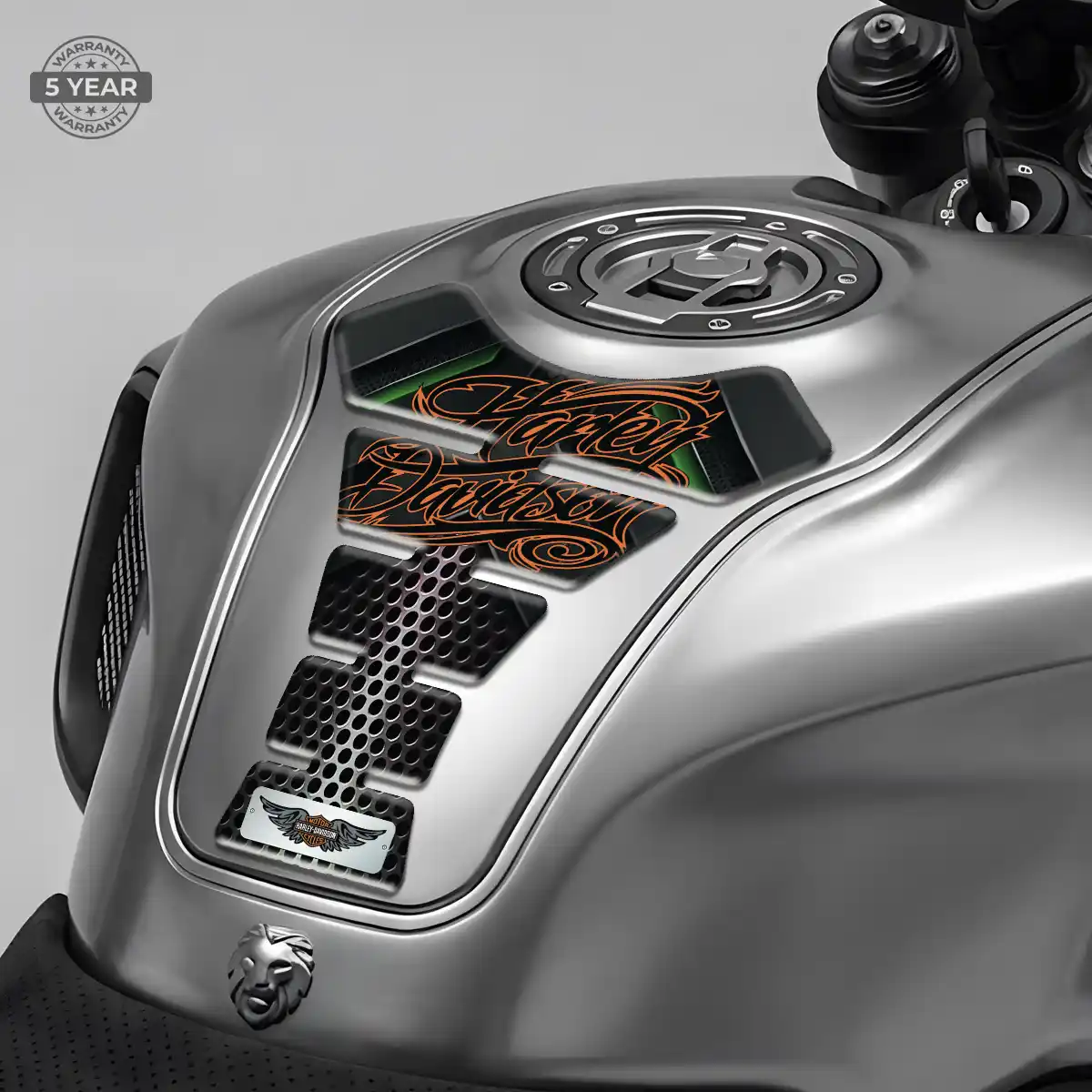 Harley Domed Tank Protector Refined Design