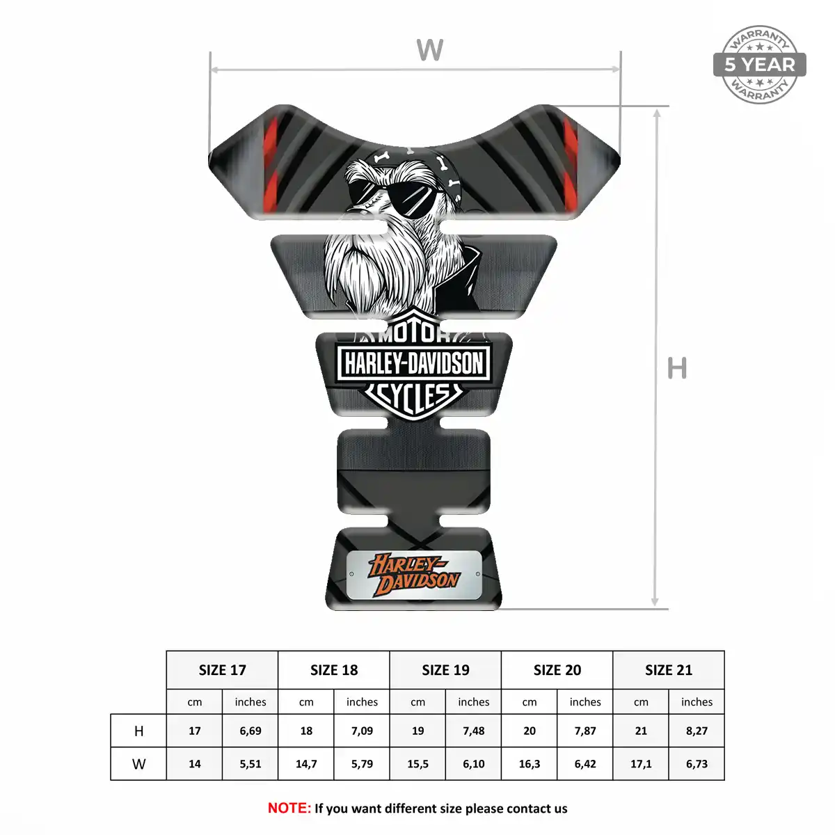 Harley Domed Tank Protector Superior Craft