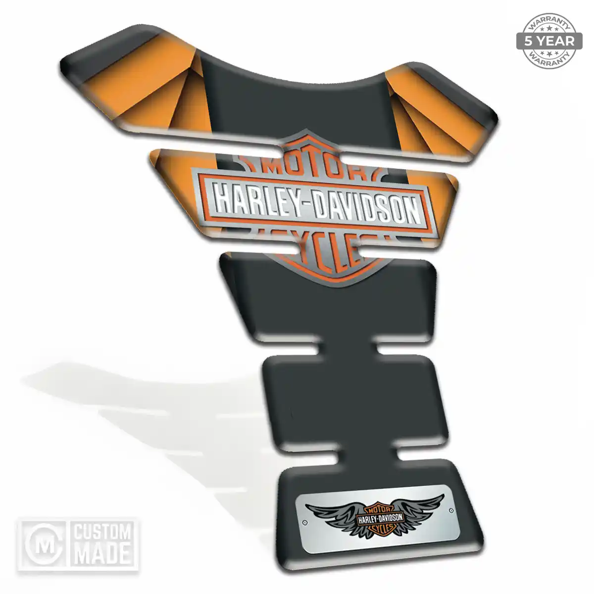 Harley Domed Tank Sticker Elite Finish