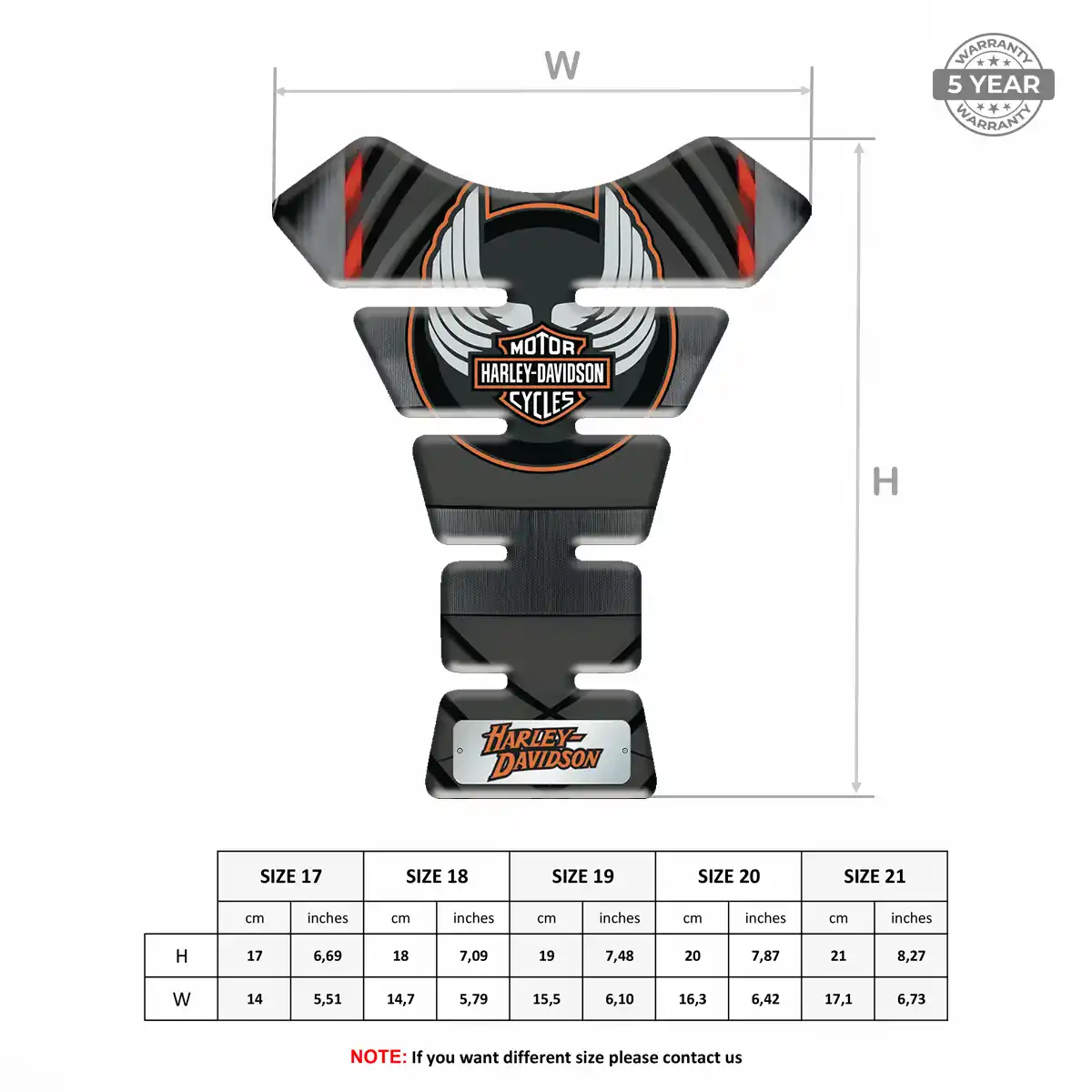 Harley Epoxy Tank Pad Refined Design