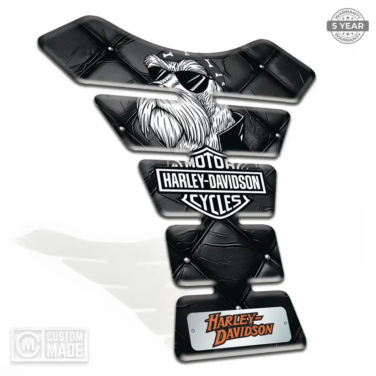 Harley Epoxy Tank Pad Sleek Style