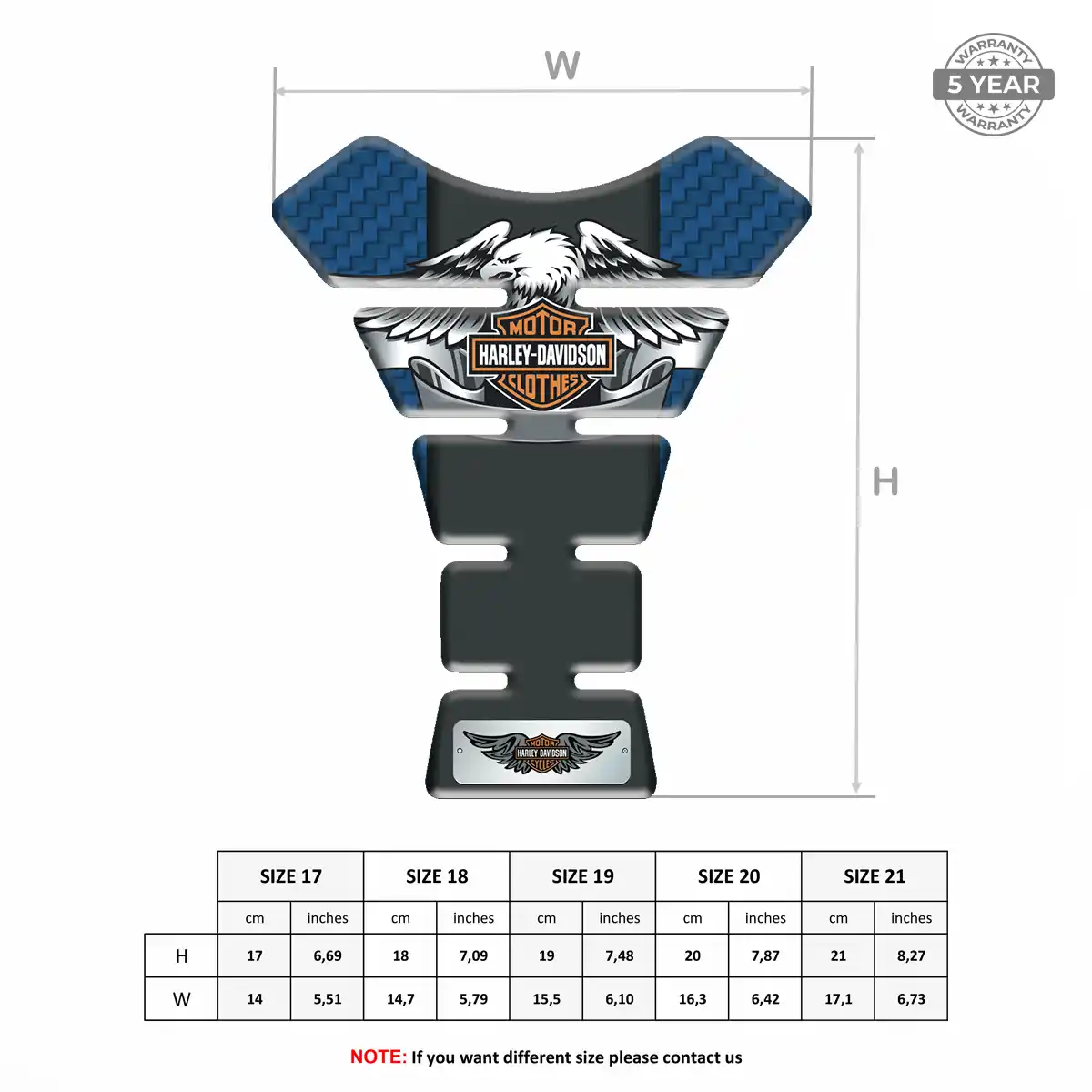 Harley Fuel Tank Pad Prime Quality