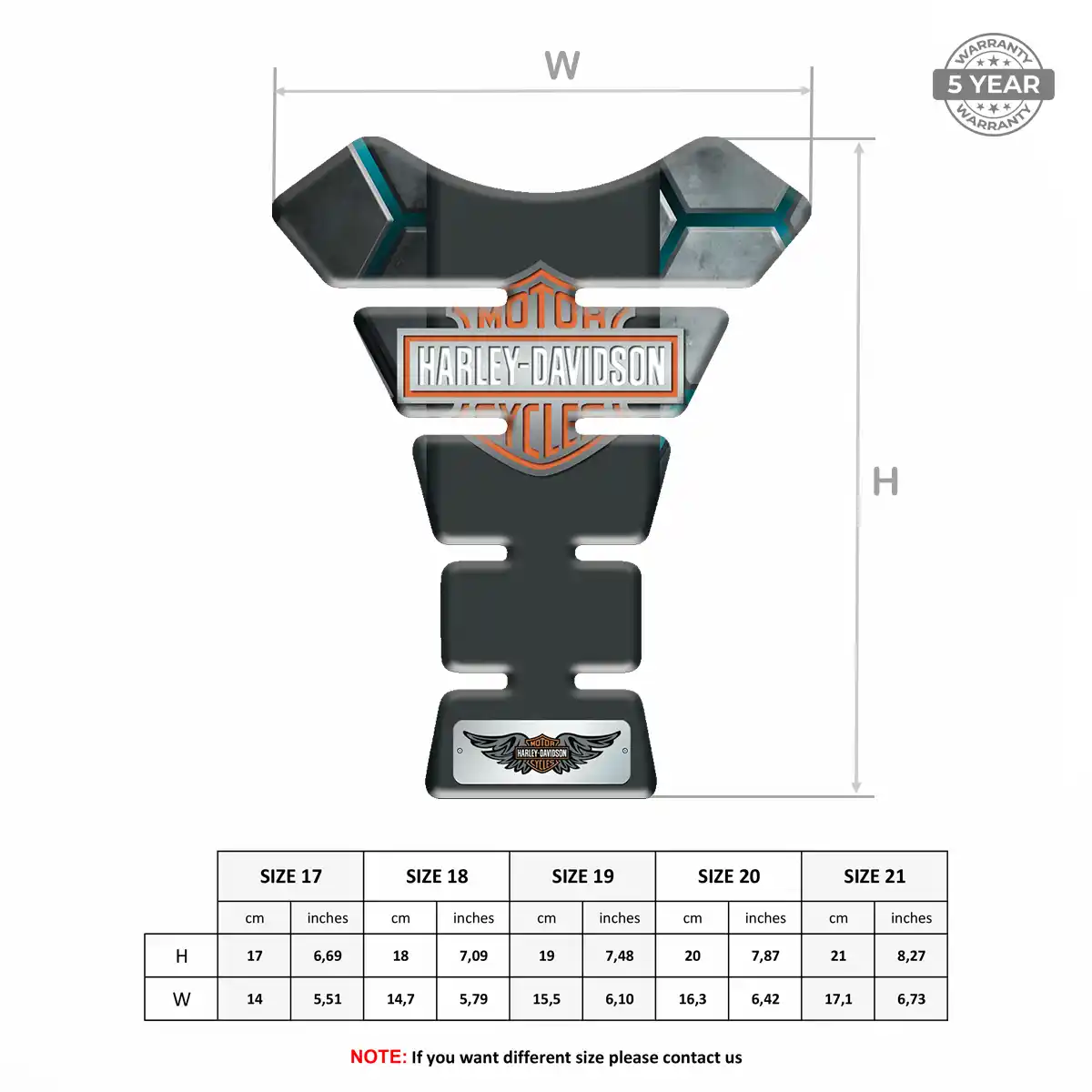 Harley Gas Tank Pad Prime Quality