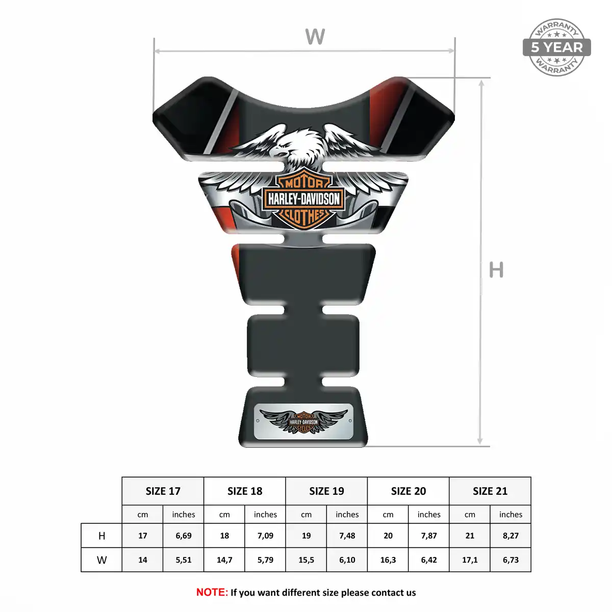 Harley Gas Tank Pad Refined Design