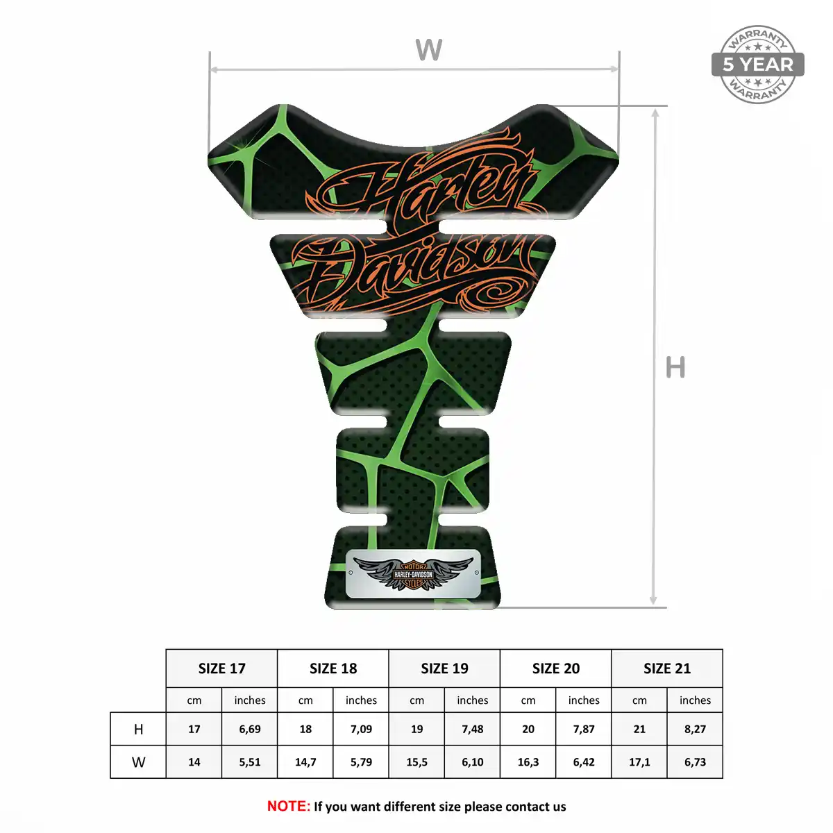 Harley Gel Tank Pad Signature Grade