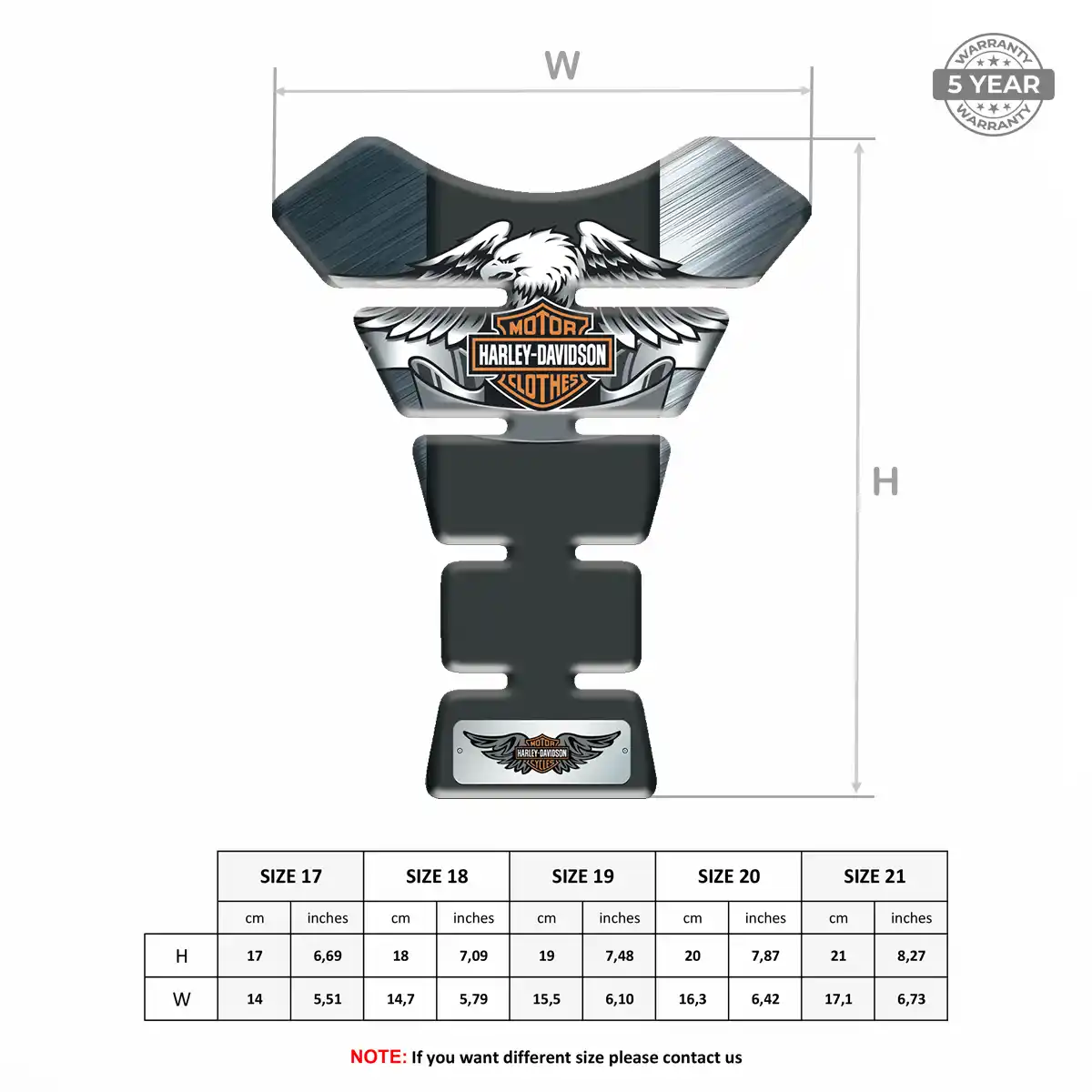Harley Gel Tank Pad Superior Craft
