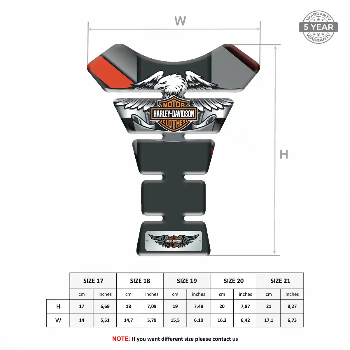 Harley Motorbike Tank Pad Prestige Line