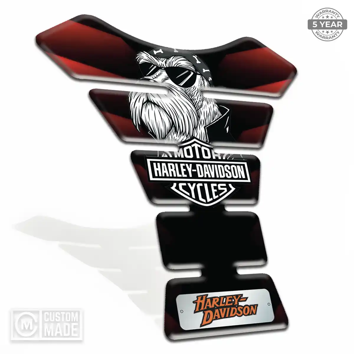 Harley Motorbike Tank Pad Refined Design