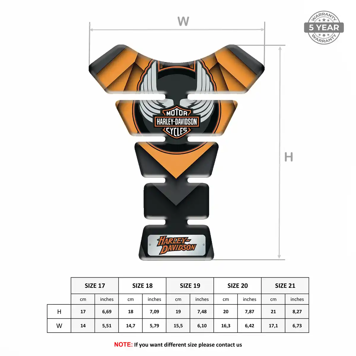 Harley Motorbike Tank Pad Superior Craft