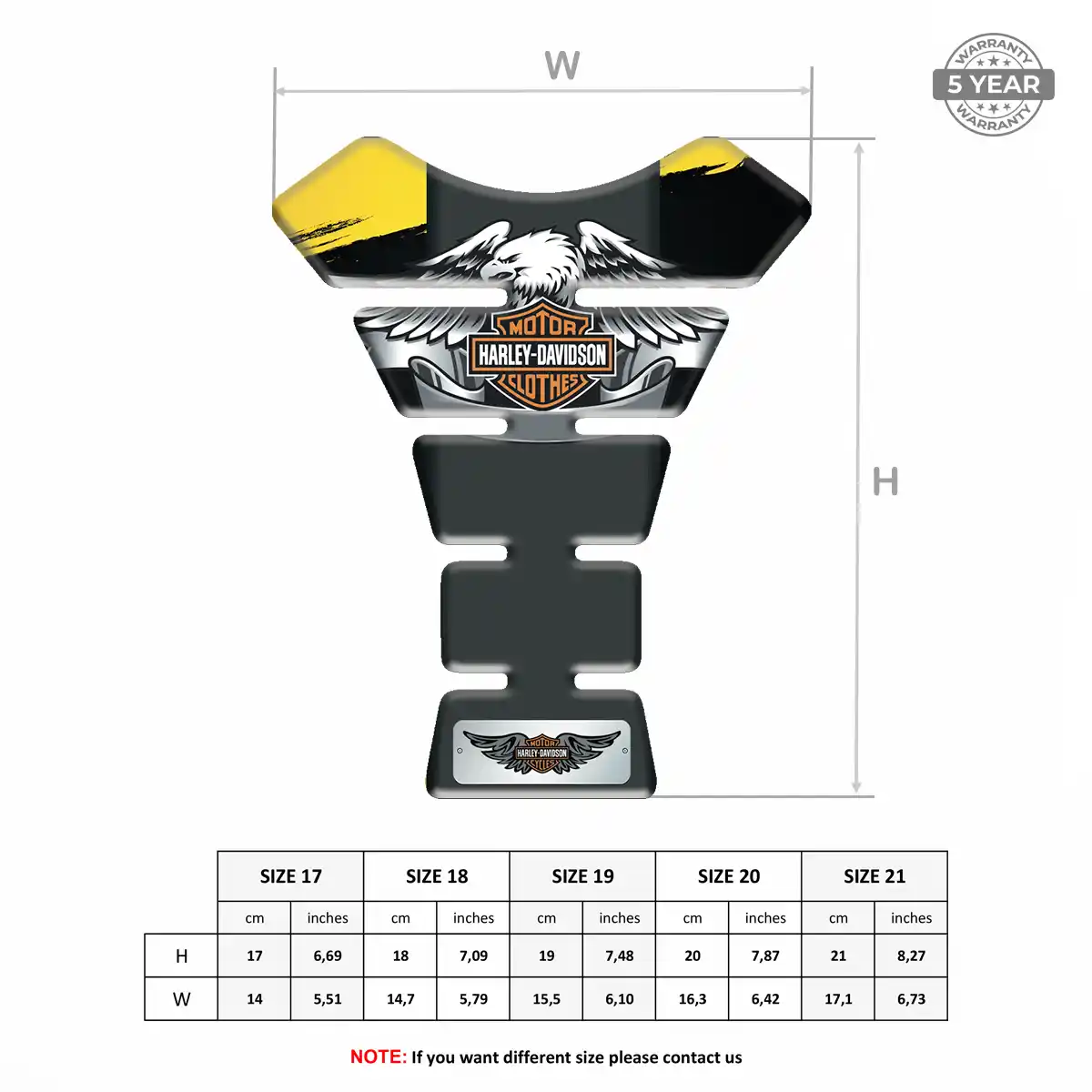 Harley Motorcycle Tank Decal Prime Quality