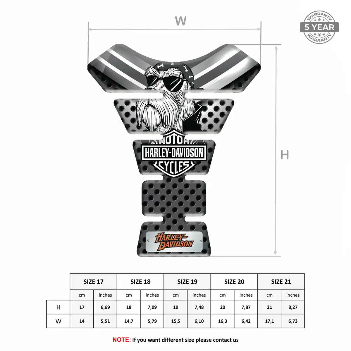 Harley Motorcycle Tank Decal Sleek Style