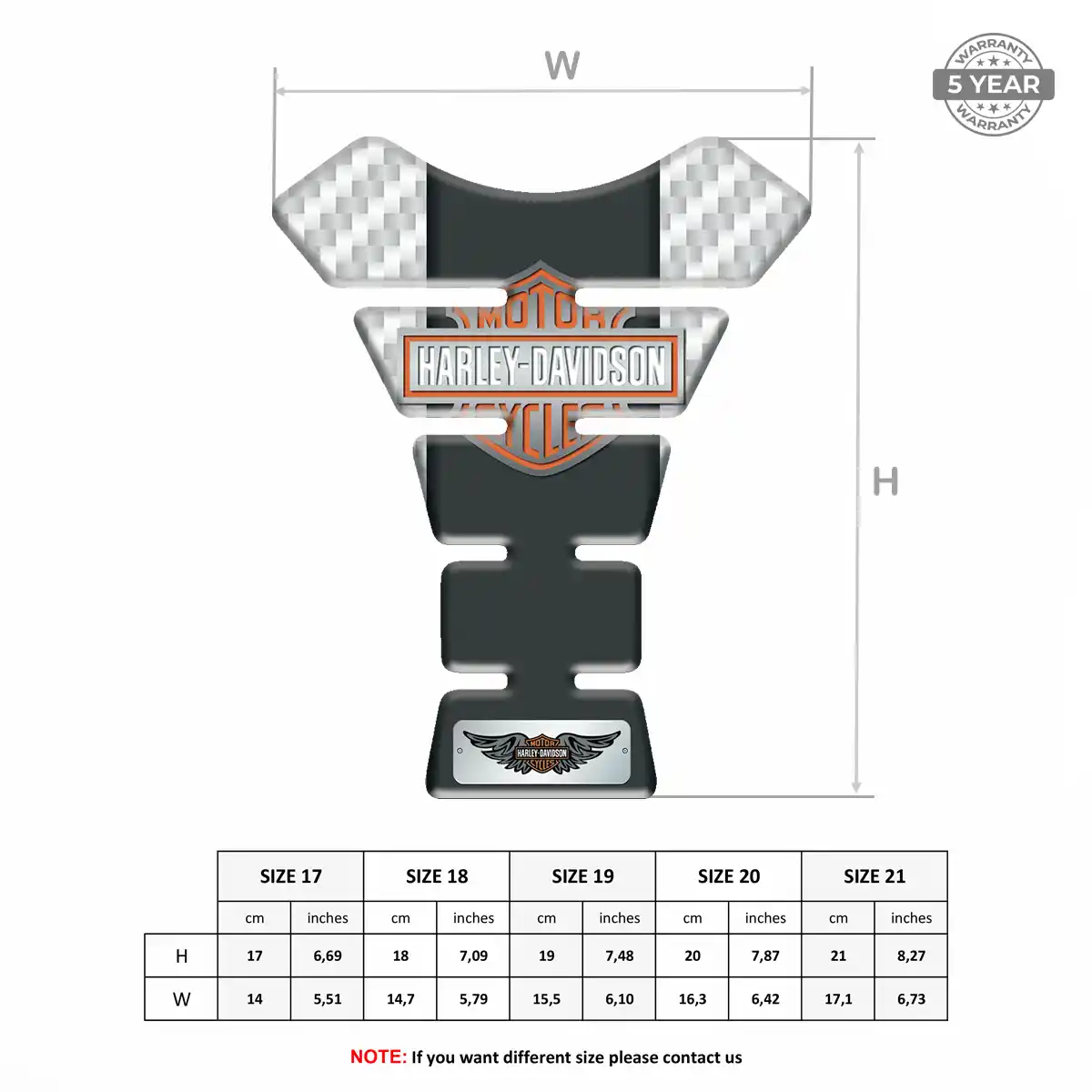 Harley Motorcycle Tank Pad Signature Grade