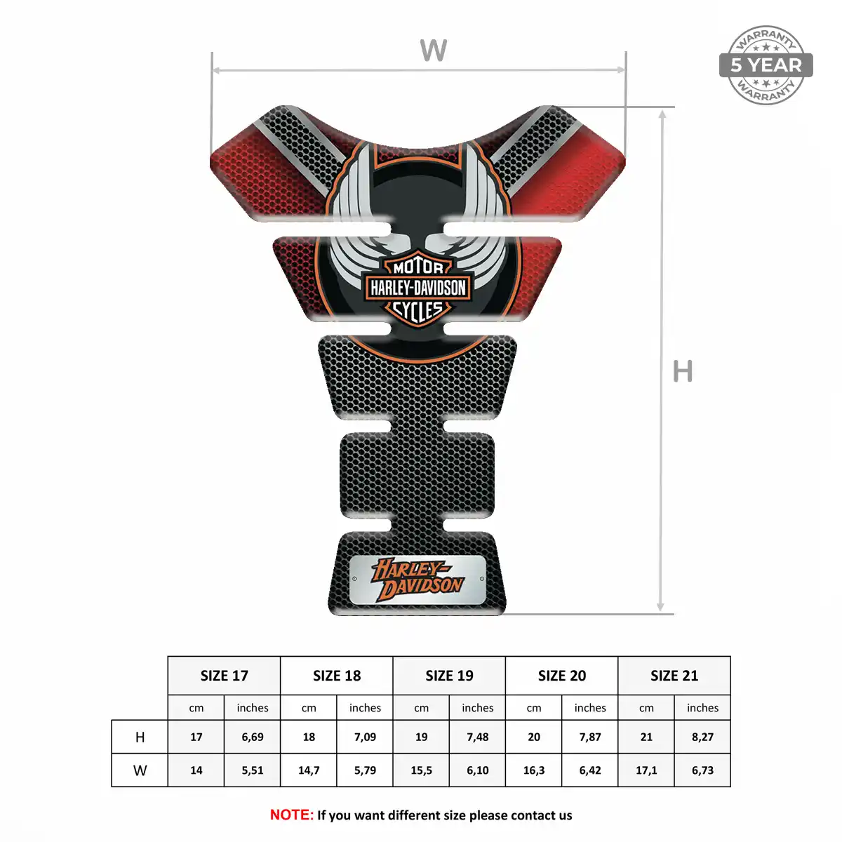 Harley Motorcycle Tank Protector Prestige Line