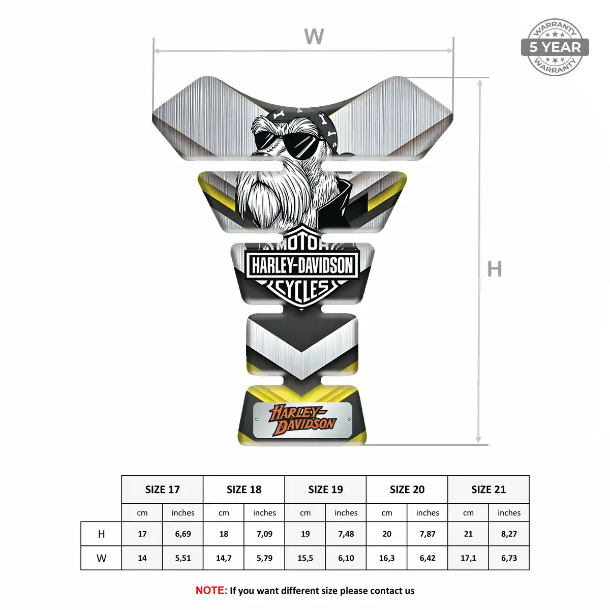 Harley Motorcycle Tank Protector Prime Quality