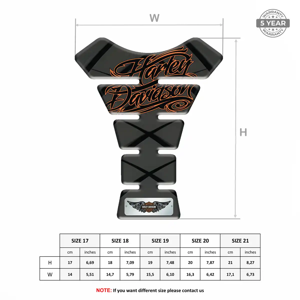 Harley Motorcycle Tank Protector Superior Craft