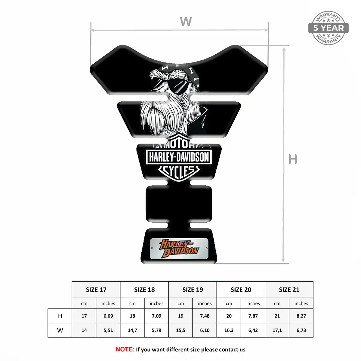 Harley Motorcycle Tank Sticker Prime Quality