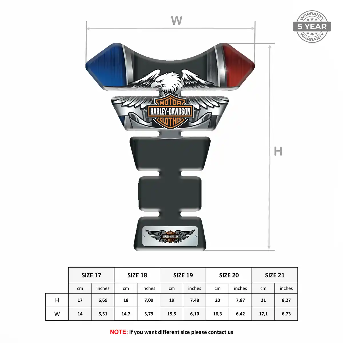 Harley Resin Tank Pad Signature Grade