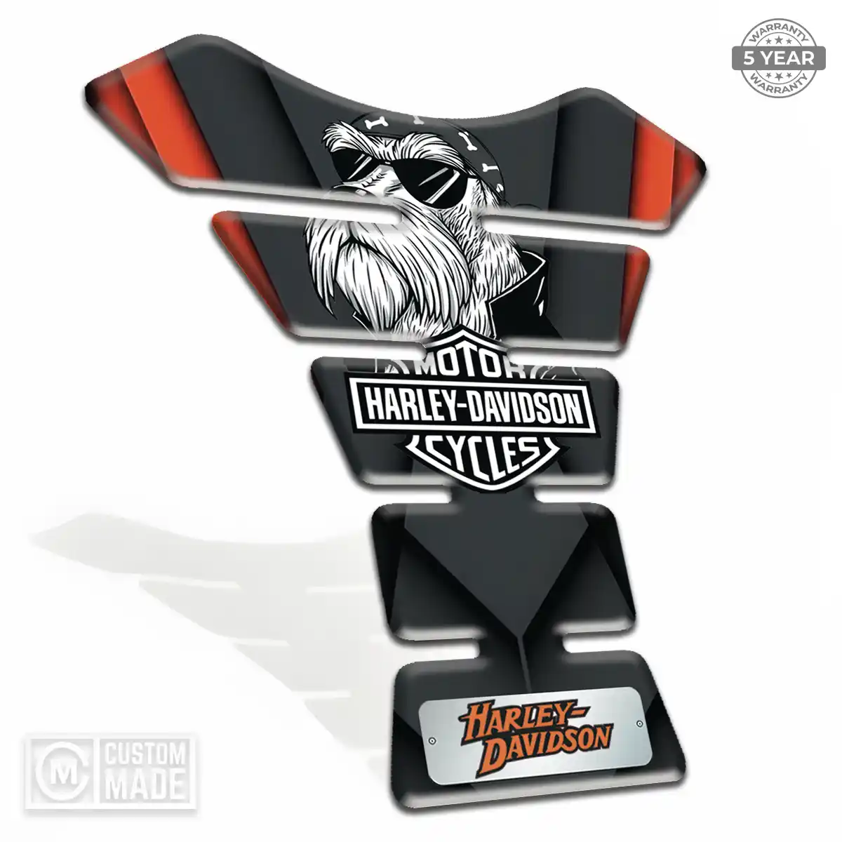Harley Self Adhesive Tank Pad Refined Design