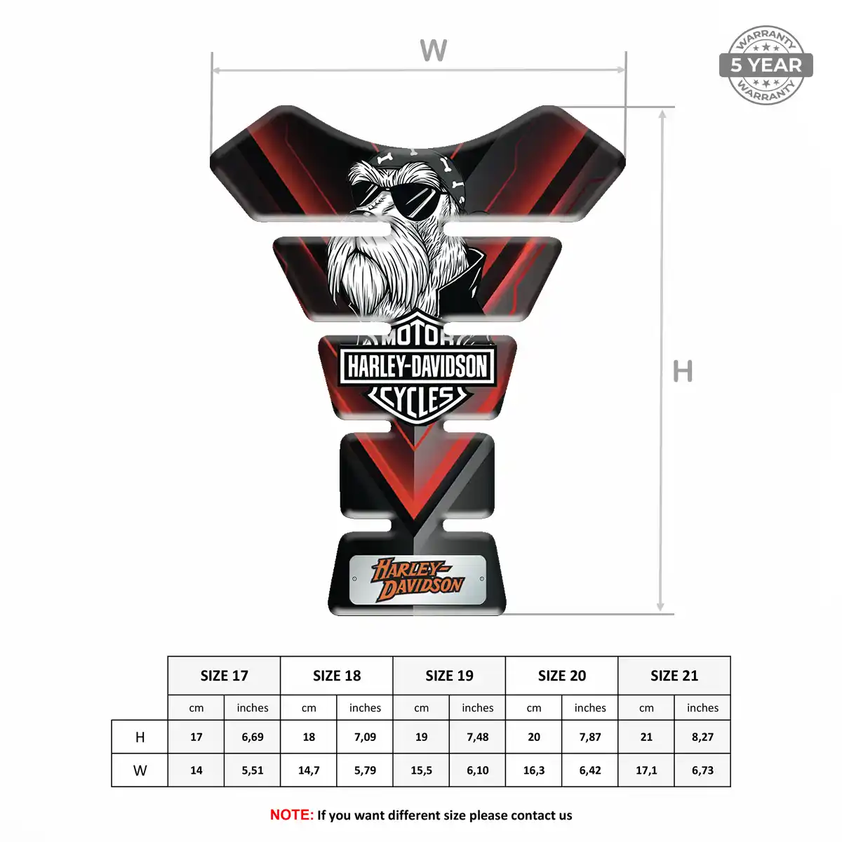 Harley Tank Decal Refined Design