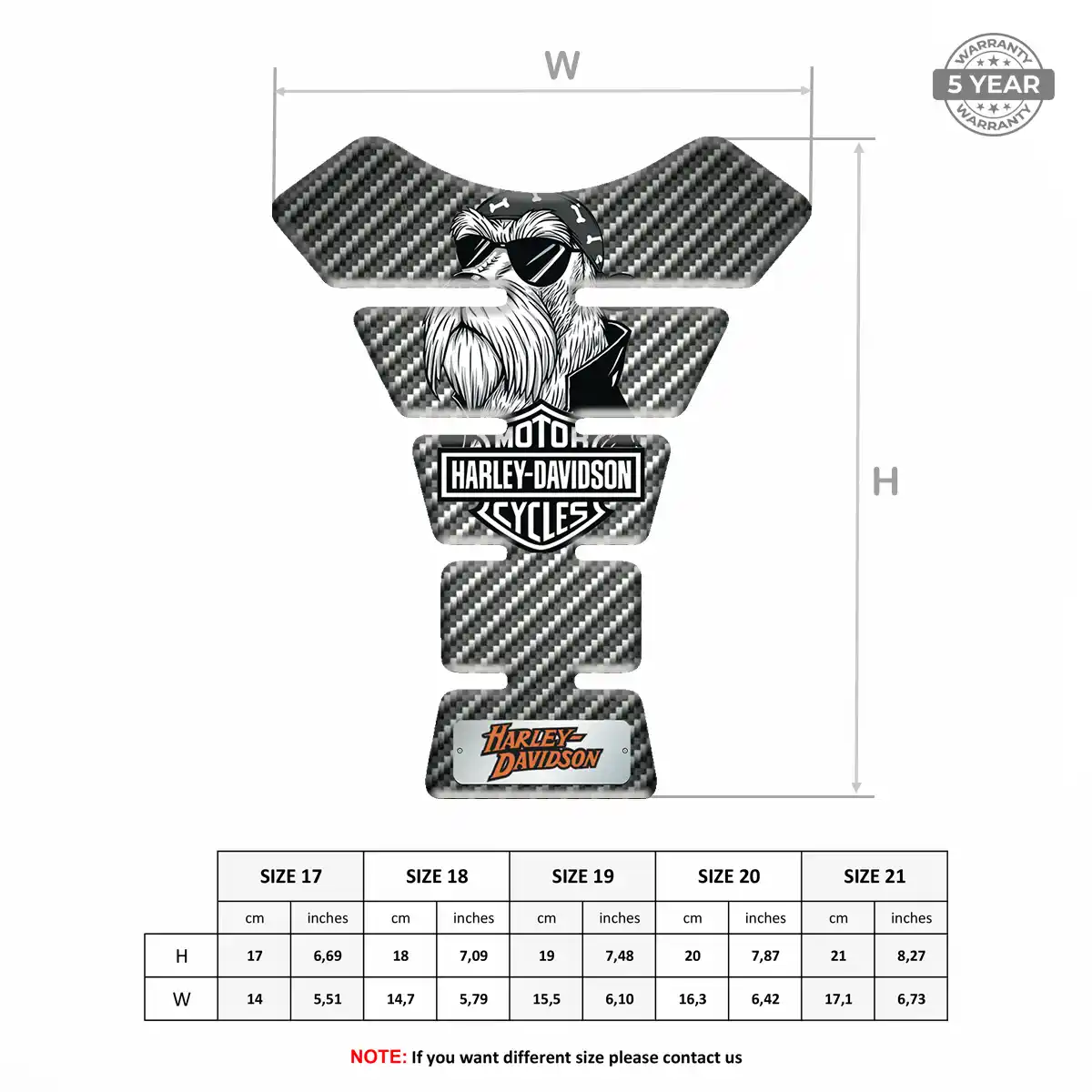 Harley Tank Decal Signature Grade