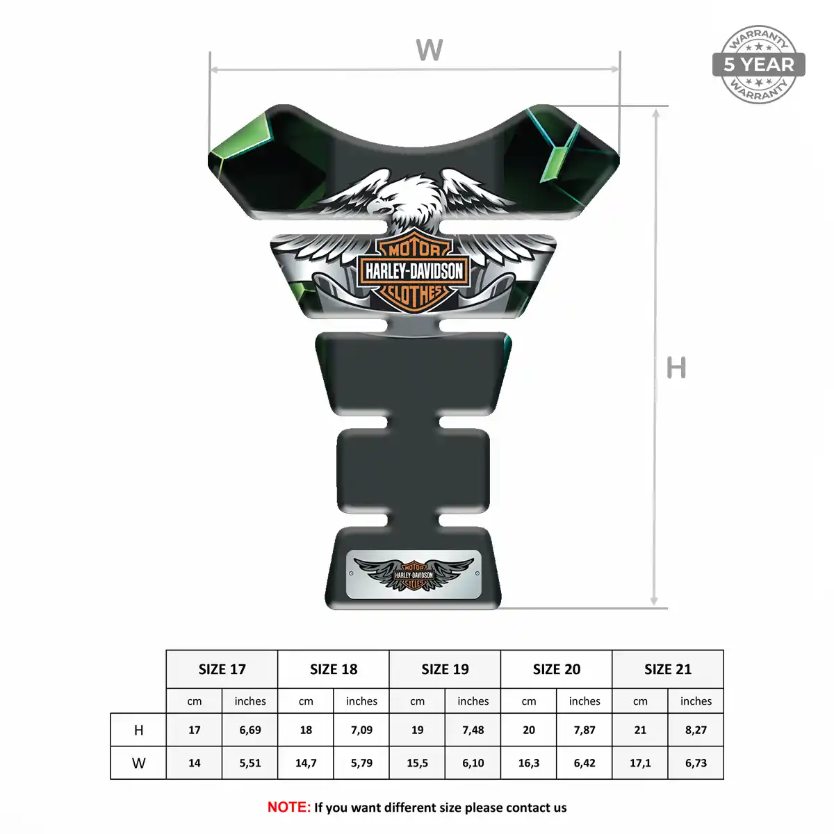 Harley Tank Fuse Guard Elite Finish